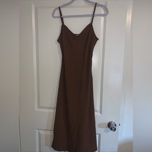 Brown sleak dress